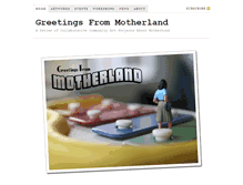 Tablet Screenshot of greetingsfrommotherland.com